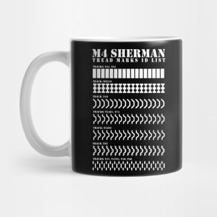 M4 Sherman Tread Marks ID List Mug